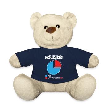 Is it a great Day for paddleboarding - Teddy Bear - french navy - Front