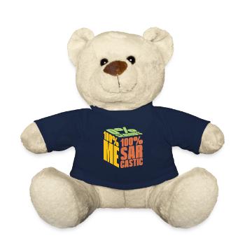 Schwarzer Humor I Dont Care - Teddy - French Navy - Vorne