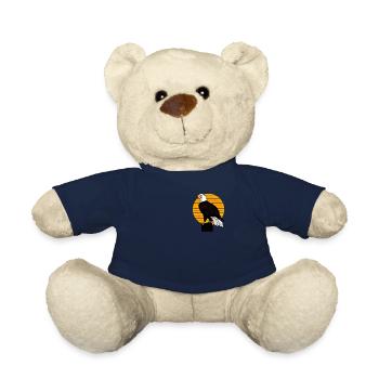 Pygargue à tête blanche - Aigle oiseau Design graphique - Nounours - bleu marine - Devant