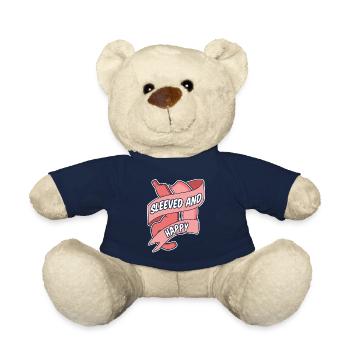 Sleeved And Happy Gastric Bypass Bariatric - Teddy Bear - french navy - Front