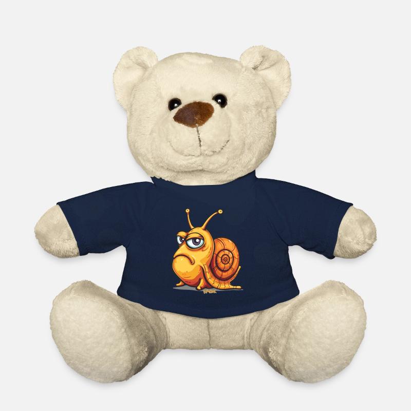 Lustige schlechte Laune: Cartoon Schnecke - Teddy - French Navy