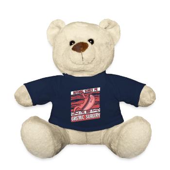 Nothing Scares Me Gastric Bypass Bariatric - Teddy Bear - french navy - Front