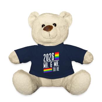 Gay Pride 2026 Mariage Mariage gay - Nounours - bleu marine - Devant