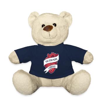 Diese Narbe bedeutet, dass ich die Transplantation am offenen Herzen überlebt habe - Teddy - French Navy - Vorne