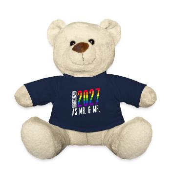Gay Pride 2027 Mariage Mariage gay - Nounours - bleu marine - Devant