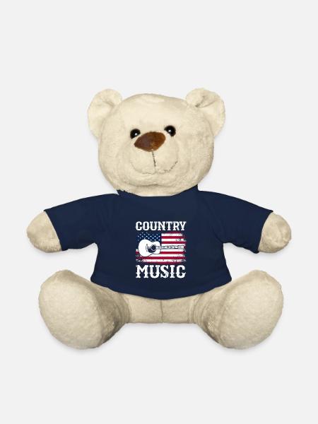 Cadeau de musique country country music - Nounours - bleu marine