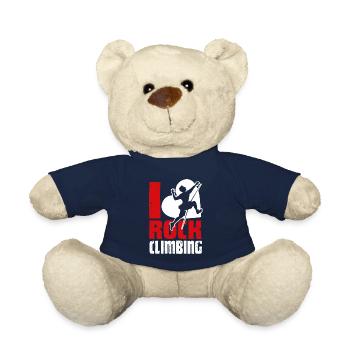 Rock Climbing I Love Rock Climbing - Teddy Bear - french navy - Front
