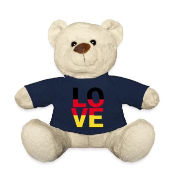 LOVE Germany Colors Flag - Teddy Bear - french navy - Front