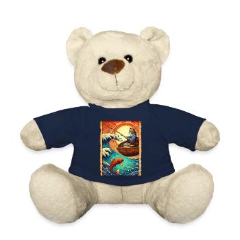 Japanischer Karpfenfischer Kätzchen Retro Papyrus - Teddy - French Navy - Vorne