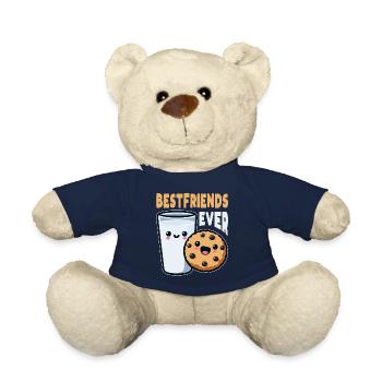 Milch Und Kekse Beste Freunde Immer Lustiger Morgen - Teddy - French Navy - Vorne