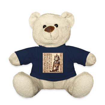 Pharao Papyrus Schriftrolle Retro Wüste - Teddy - French Navy - Vorne