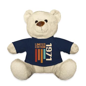 Vintage 1971 Retro 1971 Birthday Gift - Teddy Bear - french navy - Front