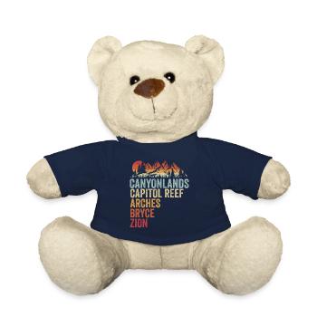 Explore Utah National Parks Mountains - Teddy Bear - french navy - Front