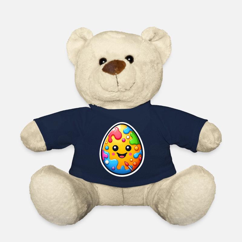 Œuf de Pâques - Nounours - bleu marine