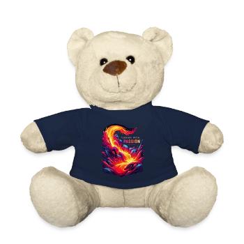 Funny volcano lava geology rock hunting geologist - Teddy Bear - french navy - Front