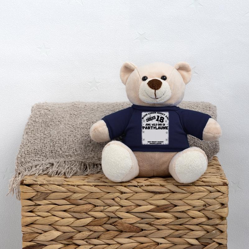 18. Geburtstag Mädchen & Junge Gästebuch Teddy