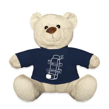 Asthma Inhaler Asthmatic - Teddy Bear - french navy - Front