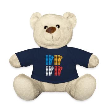 Switch Train Trains Hobby Train Spotter - Teddy Bear - french navy - Front