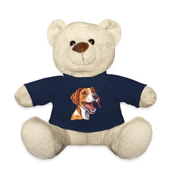 English Foxhound | Cartoon Artwork - Teddy - French Navy - Vorne