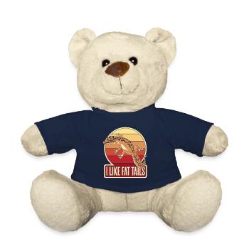 Ich mag Fettschwänze Schopfeidechse Gekkota Leopard - Teddy - French Navy - Vorne