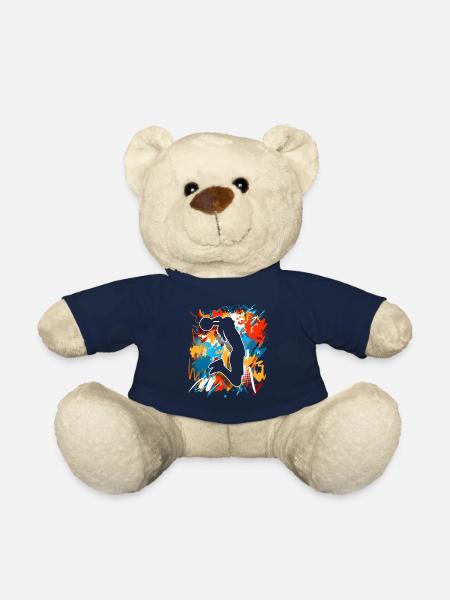 Basketball Basketballerin Frauen Basketball - Teddy - French Navy