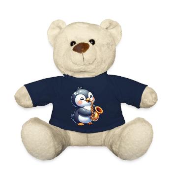 Pinguin Saxofonist Jazz Konzert - Teddy - French Navy - Vorne