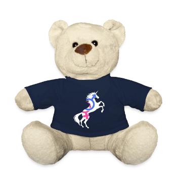 Symbol für die Gleichstellung der Geschlechter Einhorn T-Shirt Magisch - Teddy - French Navy - Vorne