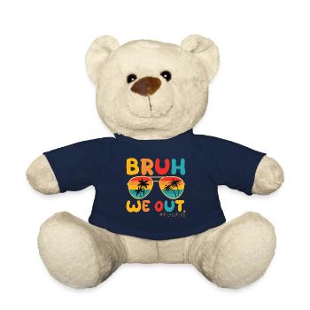 Süßes Ende des Schuljahres Bruh Wir Outbruh Wir sind raus - Teddy - French Navy - Vorne