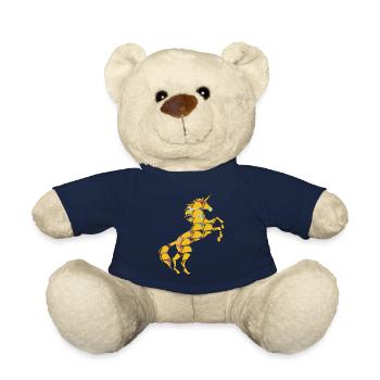 Space Tacos Einhorn T-Shirt Galaxy Tacos Magisch - Teddy - French Navy - Vorne