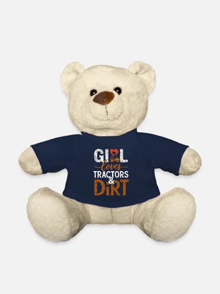 Tractor Pulling Tractor Pulling Tractor Power Farm - Teddy Bear - french navy