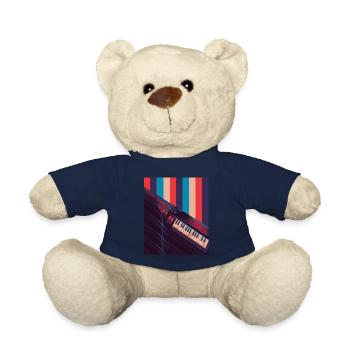 Keytar Keyboard Gift - Teddy Bear - french navy - Front