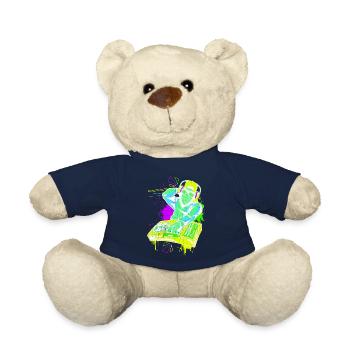 DJ Monkey Music Party Fun Lunettes De Soleil Monkey Headph - Nounours - bleu marine - Devant