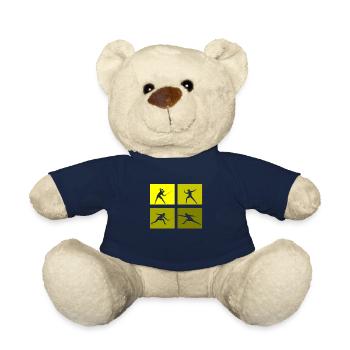 Fencing Game Gamer Fencer Game Fencing Fencer - Teddy Bear - french navy - Front