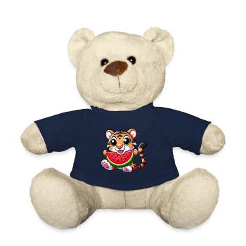 Bengalkatze Mit Wassermelone Fruchtig Lustig - Teddy - French Navy - Vorne