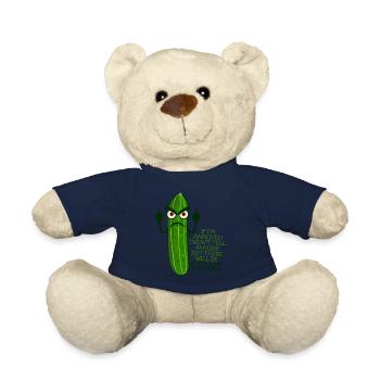 Grumpy Cucumber Middle Finger - Teddy - French Navy - Vorne