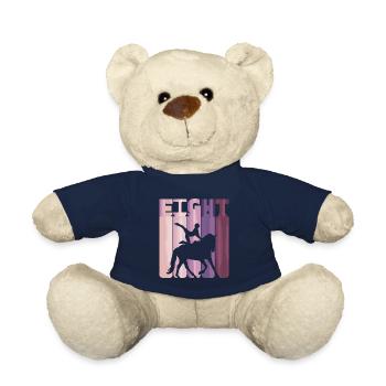 Loves Horse Vaulting Gift - Teddy Bear - french navy - Front