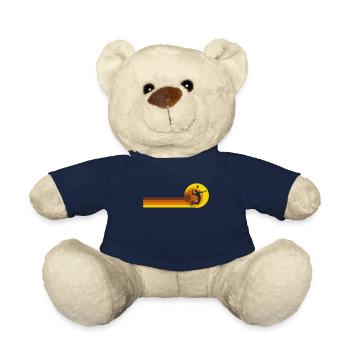 Ballon de volley-ball vintage Joueur de volley-ball - Nounours - bleu marine - Devant