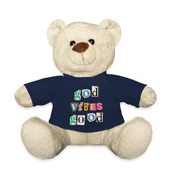 "God Vibes T-Shirt - Positive gifts Designs” - Teddy Bear - french navy - Front