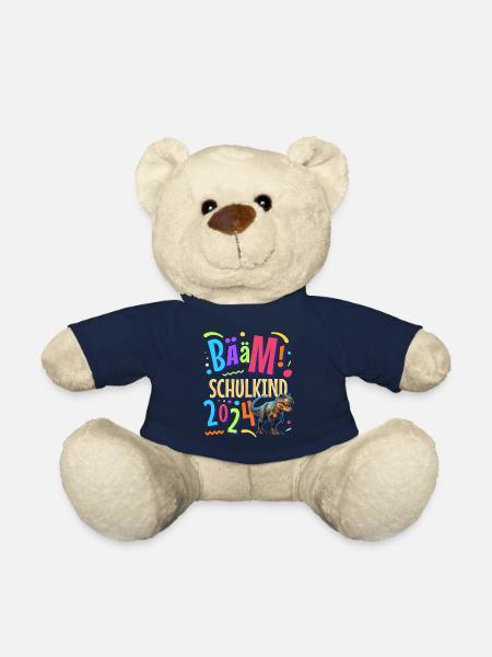 Bääm Schulkind 2024 T Rex - Teddy - French Navy