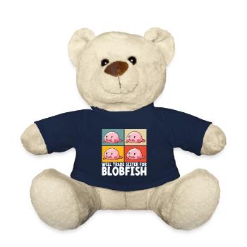 Süßer Blobfisch Hässlicher Fisch - Teddy - French Navy - Vorne