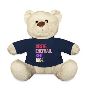Valentinstag Beste Ehefrau Seit 1984 - Teddy - French Navy - Vorne