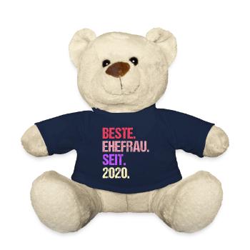 Meilleure épouse de la Saint-Valentin depuis 2020 - Nounours - bleu marine - Devant