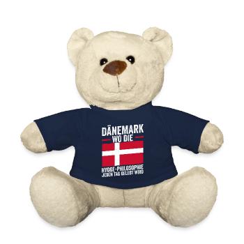 Danes Danish Denmark - Teddy Bear - french navy - Front