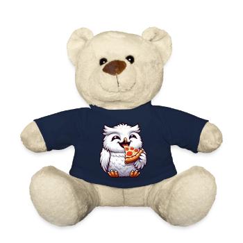 Eule Schneeeule Pizza Pizzaliebhaber - Teddy - French Navy - Vorne