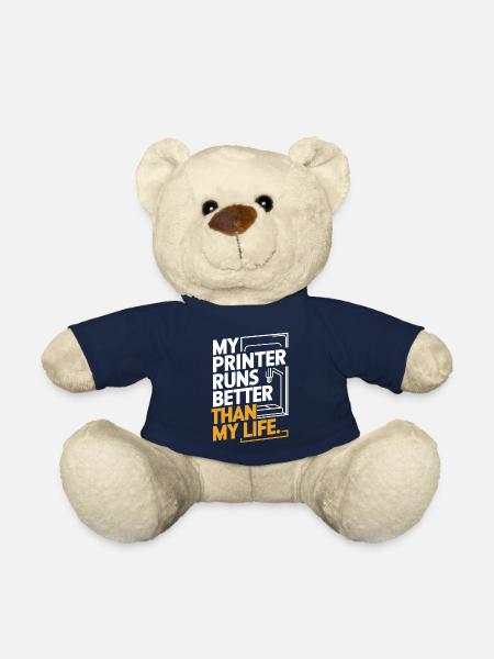 Ich Verwandle Koffein In 3D Prints 3D Drucker - Teddy - French Navy