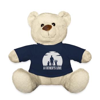 père et fils - Nounours - bleu marine - Devant