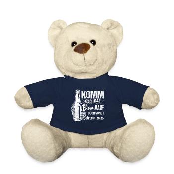 Come on, open the beer, but no one else can stand it - Teddy Bear - french navy - Front