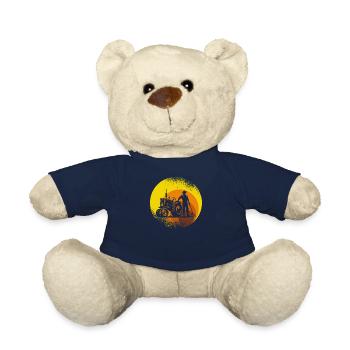 Ferme agricole agricole des années 70 Vintage - Nounours - bleu marine - Devant