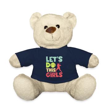 Let's Do This Girls Baseball Softball - Teddy - French Navy - Vorne
