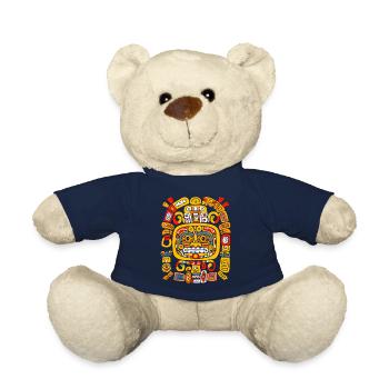 Aztec God Ancient Mythology Xipe Totec - Teddy Bear - french navy - Front